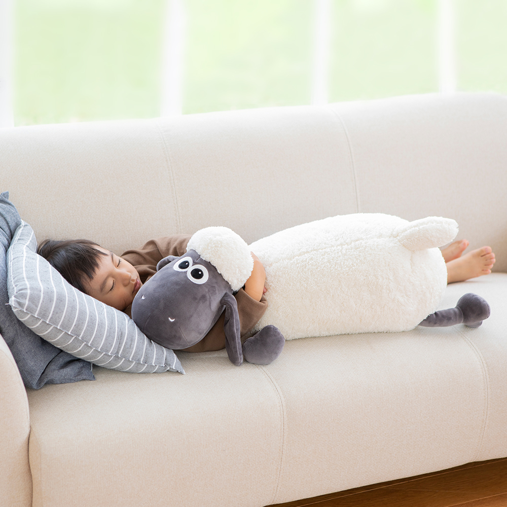 ムートン　メメちゃん　抱き枕　ベージュ ムートン メメちゃん 抱き枕 ベージュ